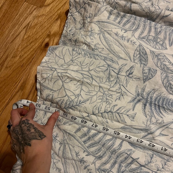 Blue and white cottage core maxi dress - Picture 6 of 7